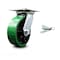 Service Caster 6 Inch Green Poly on Cast Iron Caster with Roller Bearing and Swivel Lock SCC SCC-35S620-PUR-GB-BSL - alternate 1